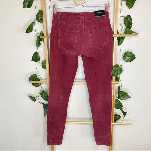 ANINE BING Corduroy skinny side zip pants 24 - Picture 4 of 13